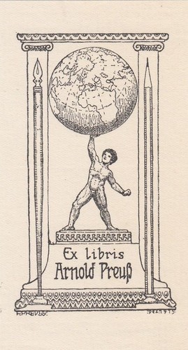 Exlibris bookplate klischee - exlibris,