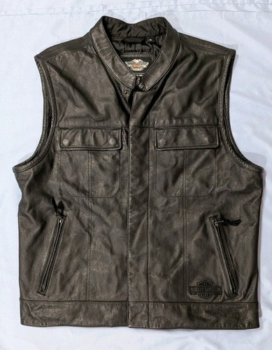 Gilet pelle nero originale - gilet,