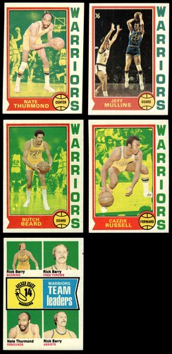 1974 topps warriors set - warriors,