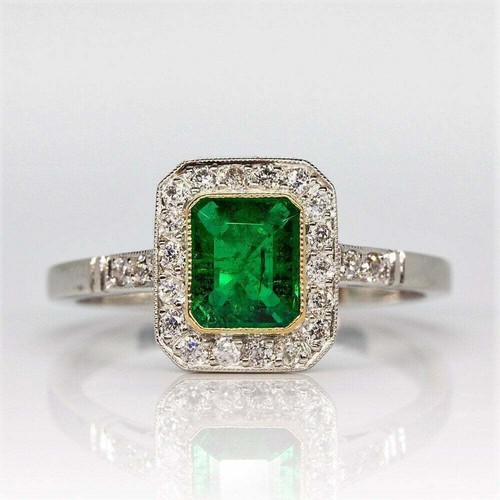 Anello vintage verde - anello, kt
