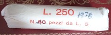 N. 10 rotolini monete fdc da 5 lire, dal 1978 al 1996.