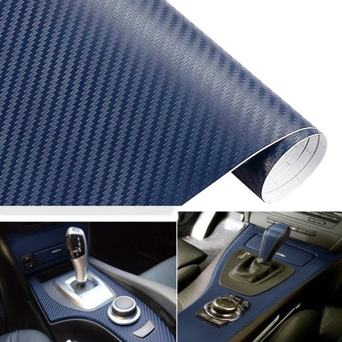 Pellicola trama carbonio blu - carbonio,