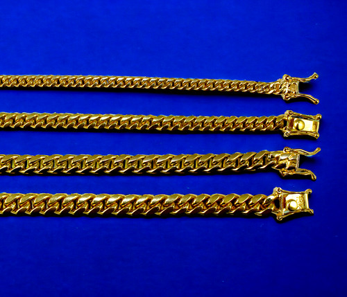 Collana catena maglia cubana