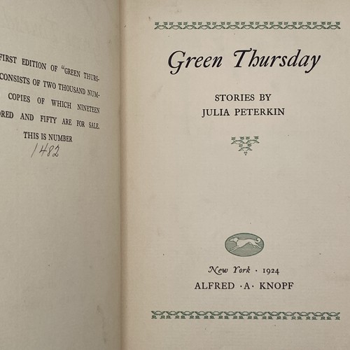 Green thursday stories julia - green,
