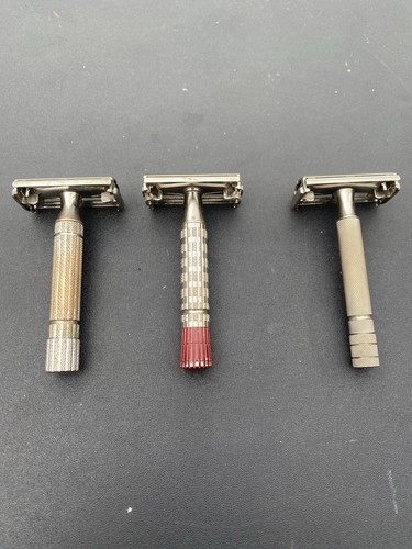 Three vintage gillette user - three,