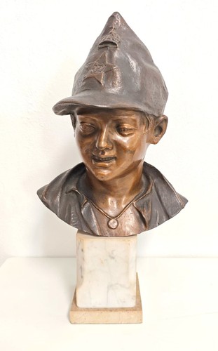 Scultura bronzo busto - scultura, giovane