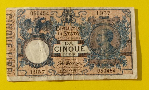 Cinque lire matrice - ,