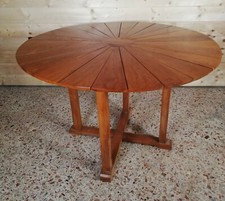 Tavolo rotondo in teak vintage diametro 120cm
