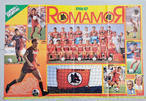 Poster roma 1986 1987 87 - roma, 86-87