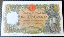 50 LIRE CAPRANESI BUOI TESTINA DECRETO 20/05/1916 BB+