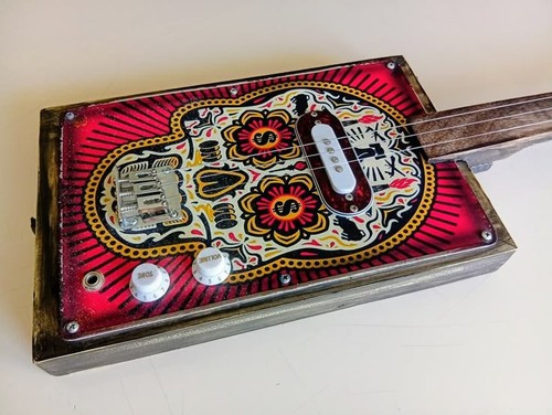 Cigar box chitarra elettrica - box,