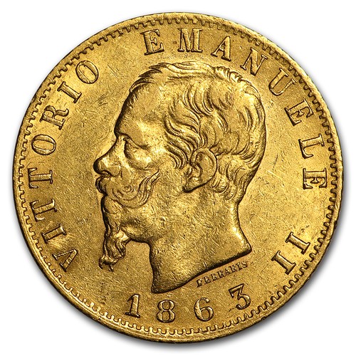 Italy gold lire - 20,