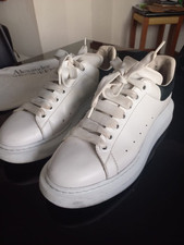 Scarpe Alexander McQueen sneakers bianco blu originali 40 
