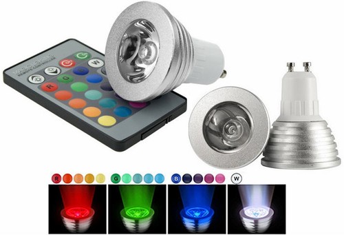 Faretto rgb base - rgb, gu10