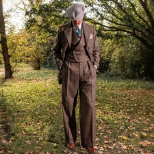 Tuta uomo tweed vintage 3