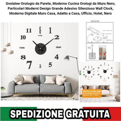Orologio parete moderno - orologio, da