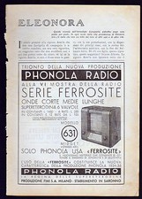 PHONOLA RADIO SERIE FERROSITE