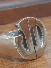 Anello Oro 18 Kt Argento 925 Uomo Chevalier Iniziali J D Ring Man Initial 750 !