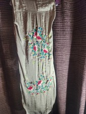 Zara Silk Embroidered Button