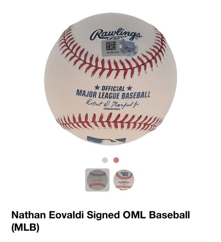 Eovaldi autographed baseball - eovaldi,