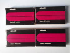 LOTTO OLIVETTI IVREA NASTRO TESSUTO MACCHINA SCRIVERE QUATTRO PEZZI SIGILLATI