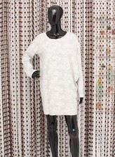 Abito Romeo Gigli Sportif grigio floreale tunica jersey maniche...