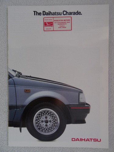 Brochure daihatsu charade 1985 - daihatsu,