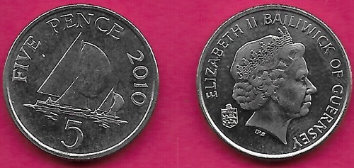 Guernsey pence 2010 unc - 5,