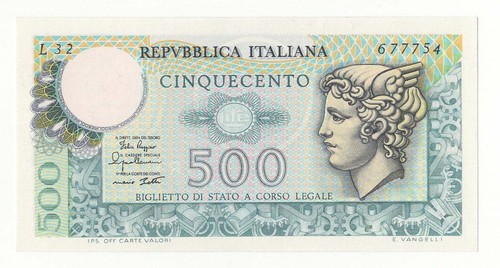 500 lire mercurio emissione - mercurio,