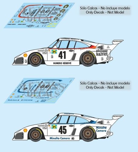 Decals porsche 935 mans - porsche,