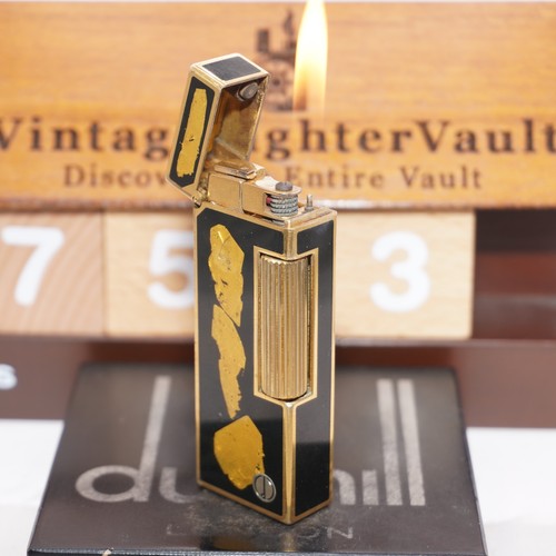 Accendino dunhill oro nero - dunhill, oro/nero_