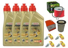 KIT TAGLIANDO YAMAHA FZX 750 1986-1998 CASTROL 15W50 FILTRO OLIO ARIA CANDELE