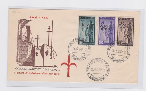 1949 trieste amg ftt fdc - trieste,