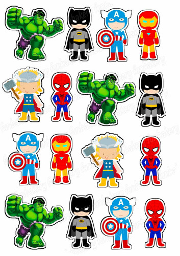 Supereroe hero muffin - supereroe, topper