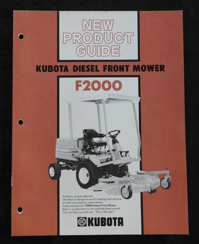 Kubota f2000 diesel anteriore - f2000,