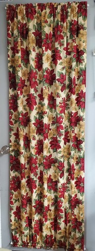 French door curtain red and - door,