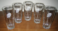 SET da 5 BICCHIERI in vetro CYNAR con dosaggi Long Drink - Vintage anni 70