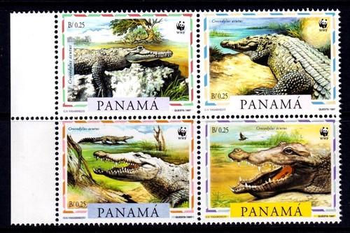 Panama 1997 coccodrilli wwf - coccodrilli,