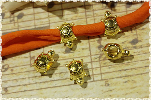 10pz charm tartaruga - , oro