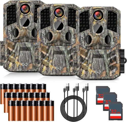 Trail camera pack 36mp 1920p - pack,
