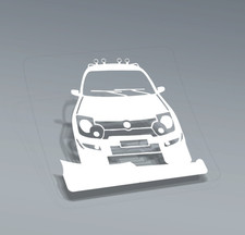 ADESIVO base trasparente FIAT PANDA CROSS | 8x8 cm