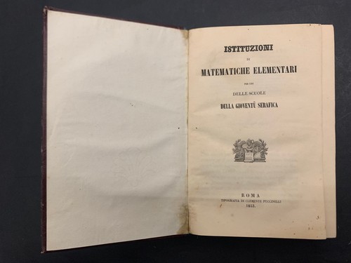 Istituzioni matematiche - istituzioni,