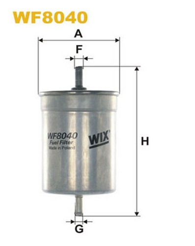 Wf8040 filtro carburante per - carburante,