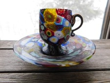 Tazza e piattino Millefiori in