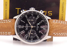 OROLOGIO PAUL PICOT GENTLEMAN 42 CRONOGRAFO CON SCATOLA AUTOMATICO ACCIAIO ANNI 2000