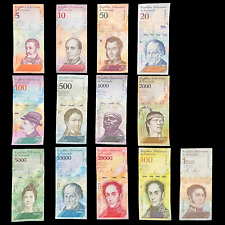 Venezuela Set 13 Banconote Bolivares Moneta Soberano Banconota Mondo Cartamoneta