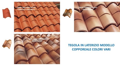 Tetto tegole laterizio - tegole,