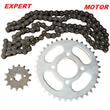 KIT TRASMISSIONE CATENA CORONA PIGNONE 14 PASSO 428 PIT BIKE ATV 110 107 HONDA