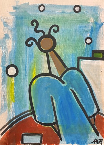 Diva gouache arte - diva,