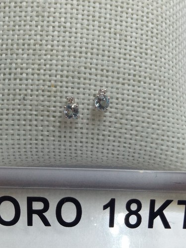 Orecchini oro bianco 750 18 - orecchini, in
